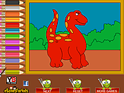 Gioco online Giochi di Dinosauri da Colorare